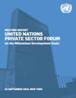 UN Leadership Forum Report Cover