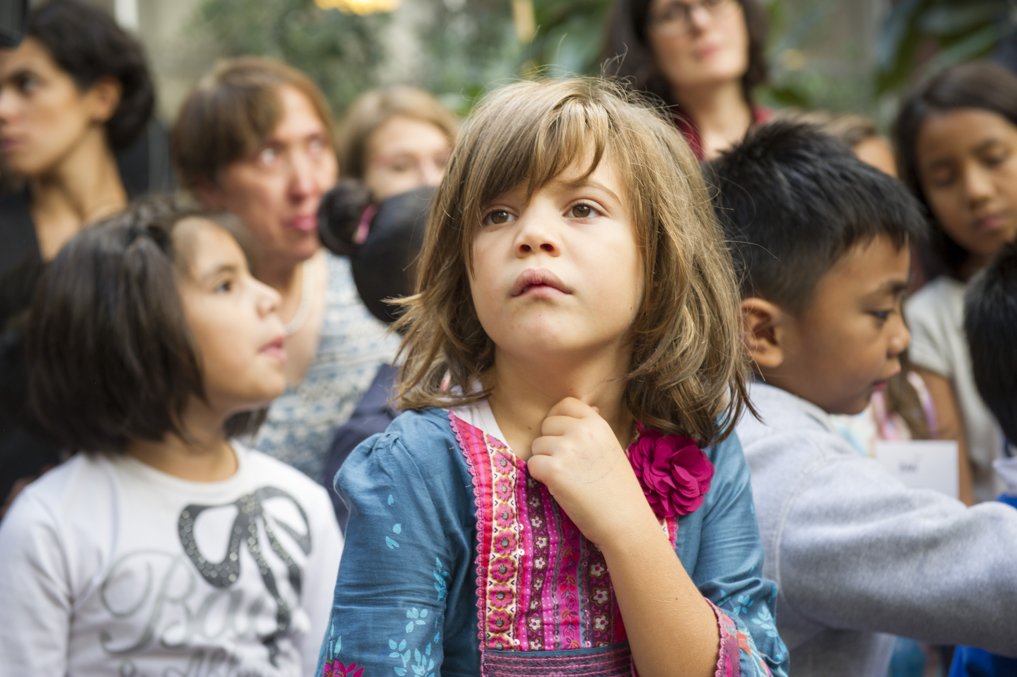 Child staring into distance